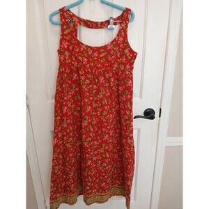 Stunning Cottage Granny Core Floral Red Dress